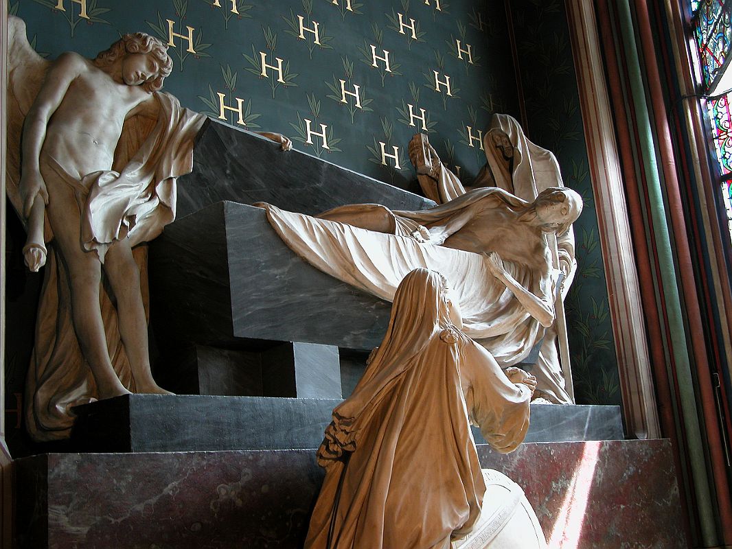 Paris 25 Notre Dame Inside Funerary Monument to Count Henri Harcourt in the Chapelle Saint-Guillaume 